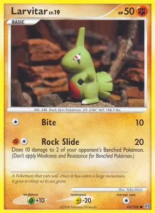 Larvitar 063/100 - Stormfront Reverse Holofoil