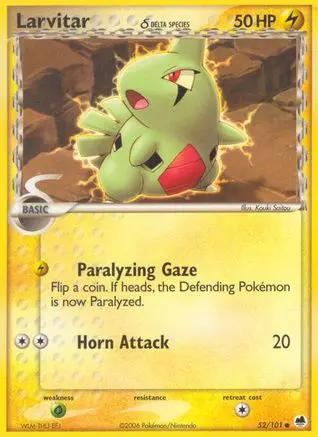 Larvitar (Delta Species) 052/101 - Dragon Frontiers Reverse Holofoil