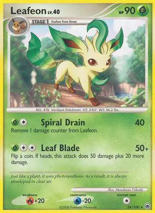 Leafeon 024/100 - Majestic Dawn Reverse Holofoil