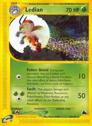 Ledian 015/144 - Skyridge Reverse Holofoil