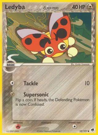 Ledyba (Delta Species) 053/101 - Dragon Frontiers Reverse Holofoil