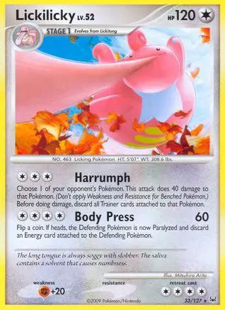 Lickilicky 033/127 - Platinum Reverse Holofoil