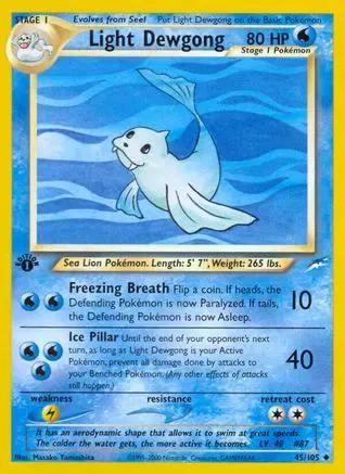 Light Dewgong 045/105 - Neo Destiny 1st Edition
