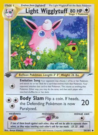 Light Wigglytuff 054/105 - Neo Destiny 1st Edition