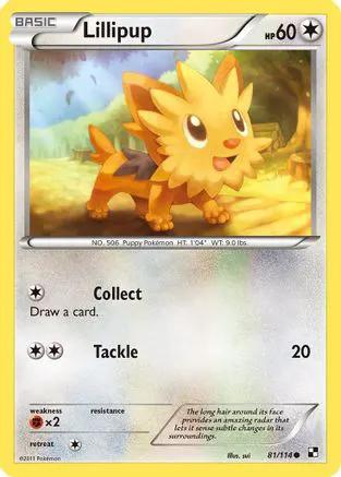 Lillipup 081/114 - Black and White Reverse Holofoil