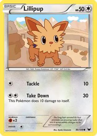 Lillipup 086/108 - Dark Explorers Reverse Holofoil