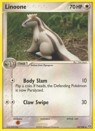 Linoone 034/106 - Emerald Reverse Holofoil