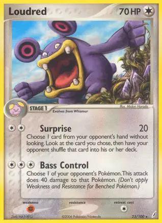 Loudred 023/100 - Crystal Guardians Reverse Holofoil
