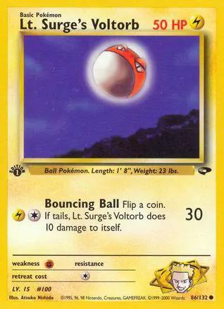Lt. Surge's Voltorb 086/132 - Gym Challenge 1st Edition