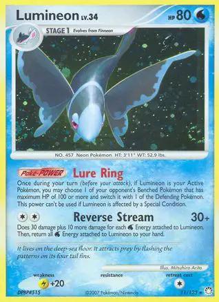 Lumineon 011/123 - Mysterious Treasures Reverse Holofoil