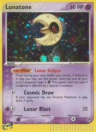 Lunatone 008/100 - Sandstorm Reverse Holofoil
