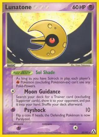 Lunatone 020/92 - Legend Maker Reverse Holofoil