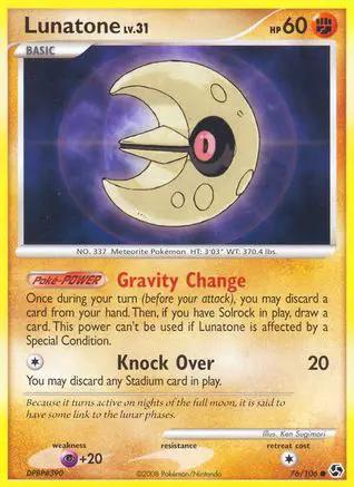 Lunatone 076/106 - Great Encounters Reverse Holofoil