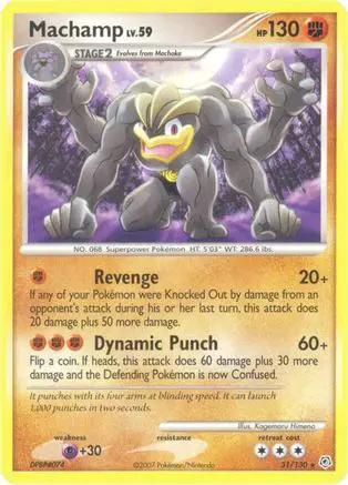 Machamp 031/130 - Diamond and Pearl Reverse Holofoil