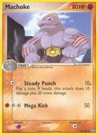 Machoke 033 - Power Keepers - Reverse Holofoil