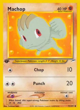 Machop 073/105 - Neo Destiny 1st Edition