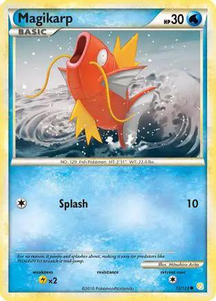 Magikarp 072/123 - HeartGold SoulSilver Reverse Holofoil