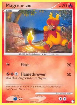 Magmar 054/123 - Mysterious Treasures Reverse Holofoil