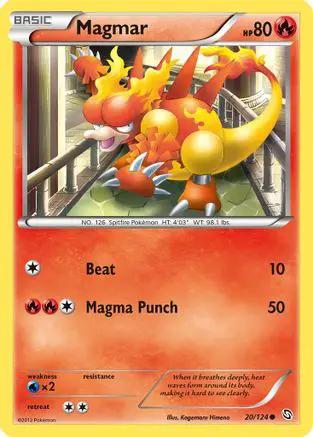 Magmar 020/124 - Dragons Exalted Reverse Holofoil