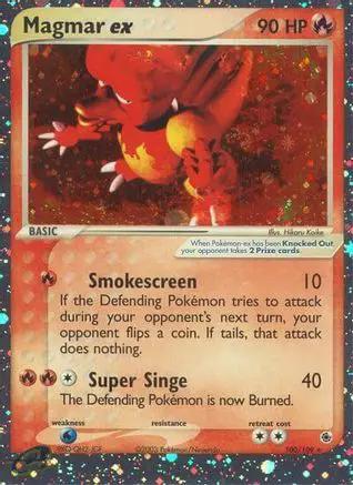 Magmar ex 100/109 - Ruby and Sapphire Holofoil