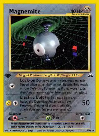 Magnemite 026/75 - Neo Discovery 1st Edition