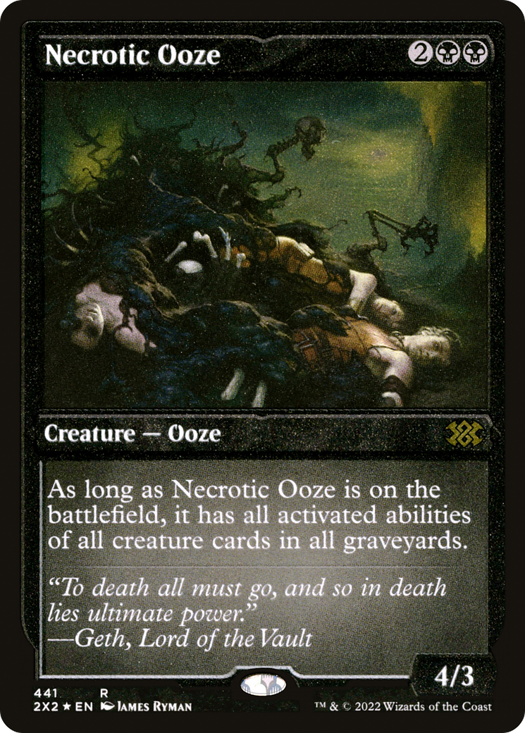 Necrotic Ooze (2X2-441) - Double Masters 2022 Foil
