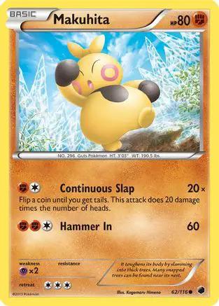 Makuhita 062/116 - Plasma Freeze Reverse Holofoil