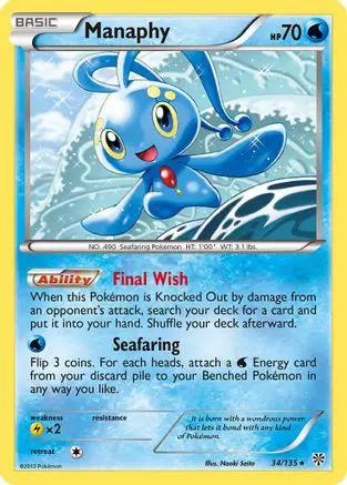 Manaphy 034/135 - Plasma Storm Holofoil