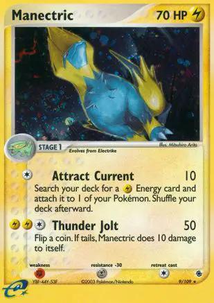 Manectric 009/109 - Ruby and Sapphire Reverse Holofoil