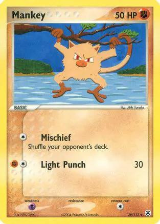 Mankey 038/112 - FireRed & LeafGreen Reverse Holofoil