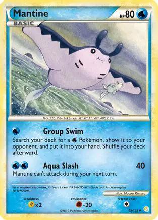 Mantine 045/123 - HeartGold SoulSilver Reverse Holofoil