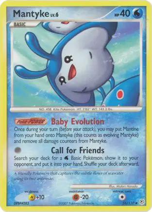 Mantyke 055/130 - Diamond and Pearl Reverse Holofoil