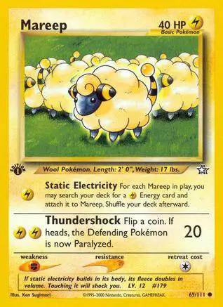 Mareep 065/111 - Neo Genesis 1st Edition