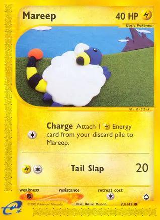Mareep 093/147 - Aquapolis Reverse Holofoil