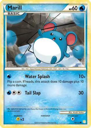 Marill 074/123 - HeartGold SoulSilver Reverse Holofoil