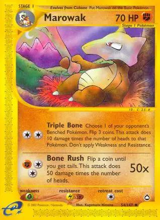 Marowak 054/147 - Aquapolis