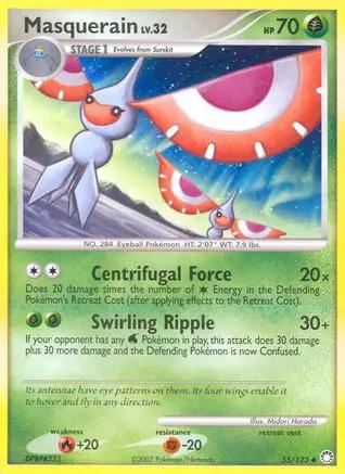 Masquerain 055/123 - Mysterious Treasures Reverse Holofoil