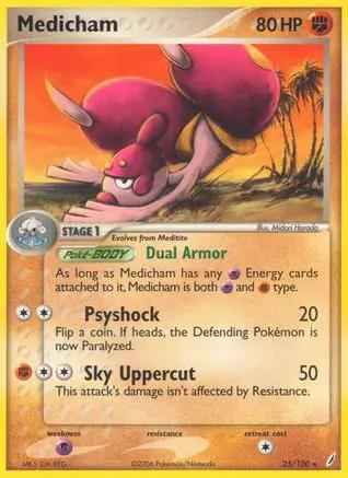 Medicham 025/100 - Crystal Guardians Reverse Holofoil