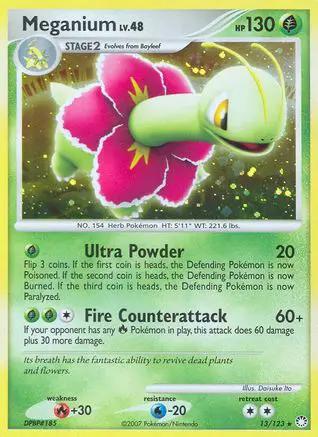 Meganium 013/123 - Mysterious Treasures Reverse Holofoil