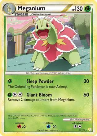 Meganium 026/123 - HeartGold SoulSilver Reverse Holofoil
