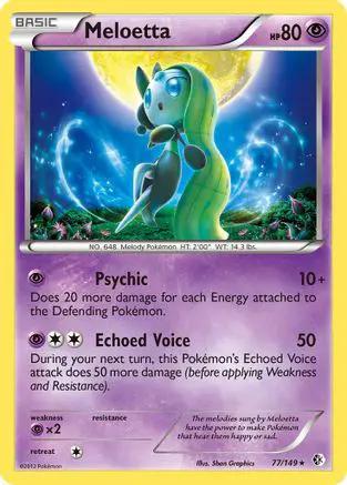 Meloetta 077/149 - Boundaries Crossed Reverse Holofoil