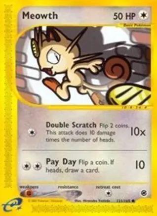 Meowth 121/165 - Expedition Reverse Holofoil