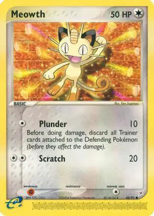 Meowth 042/95 - Team Magma vs Team Aqua Reverse Holofoil