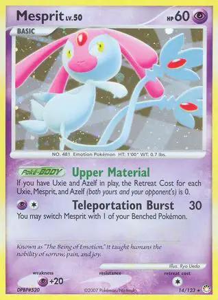 Mesprit 014/123 - Mysterious Treasures Reverse Holofoil