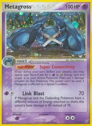 Metagross 011/107 - Deoxys Reverse Holofoil