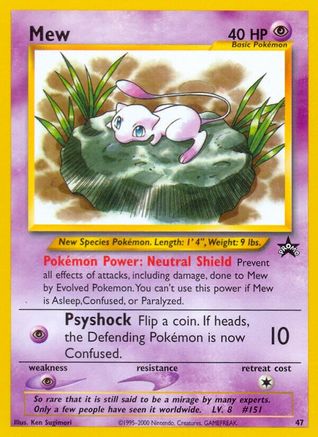 Mew 047/53 - WoTC Promo