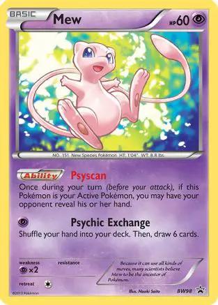 Mew BW98/101 - Black and White Promos Holofoil