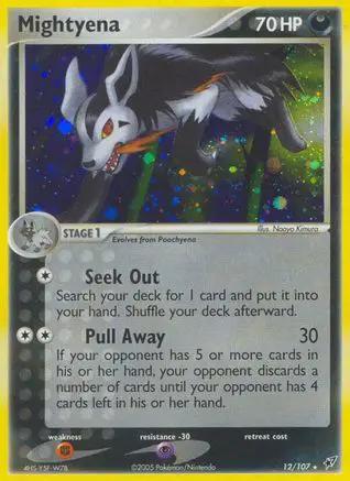 Mightyena 012/107 - Deoxys Reverse Holofoil