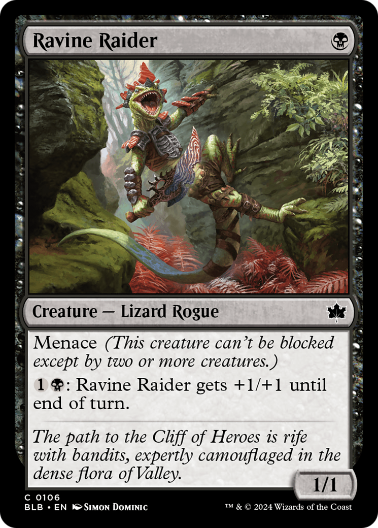 Ravine Raider (BLB-106) - Bloomburrow Foil
