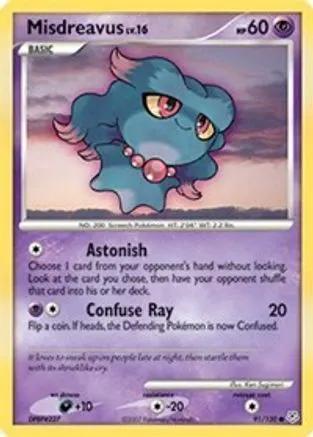 Misdreavus 091/130 - Diamond and Pearl Reverse Holofoil